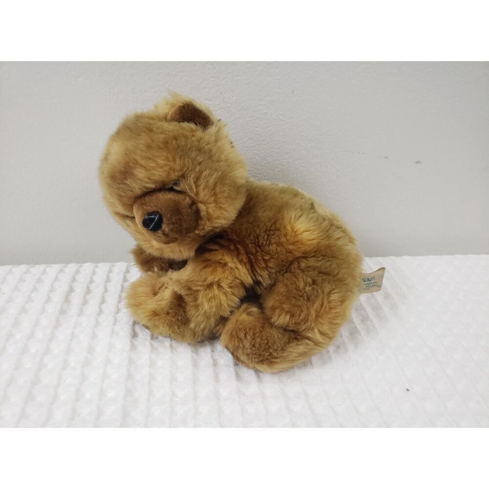 (F5) SKM Enterprises Laying Teddy Bear 8" Brown Plush Stuffed Animal Collectors